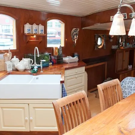 Art Deco Houseboat On Super Location Hotel na wodzie Amsterdam